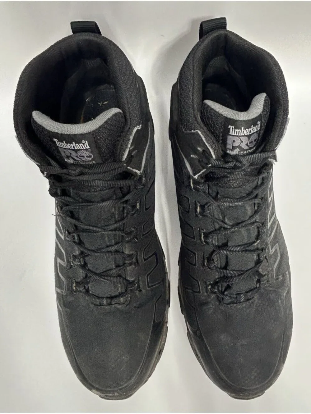 Timberland PRO Powertrain Sport Alloy Toe Mid Work Boots Mens Size 13 W Black
